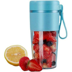 Mini Blender Electric, portabil, pentru preparare sucuri si shake-uri sanatoase, incarcare USB, acumulator