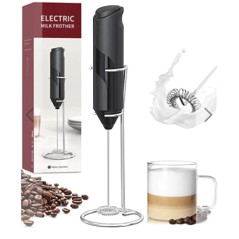 Mixer pentru spuma de lapte, cafea, oua, caffe latte, ciocolata calda, cappuccino cu suport