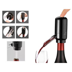 Dozator Electric de Vin, cu Aerator si Dispenser Automat, Decantare Vin, Iluminare LED, Alimentare pe Baterii, Tub 30 cm
