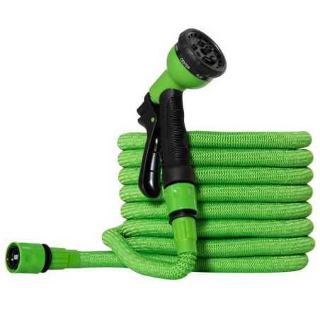 Furtun Pentru Gradina, Extensibil, 22 m, Pistol De Udat Cu 7 Moduri De Utilizare
