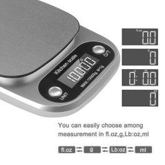 Cantar electronic digital de bucatarie, suprafata de cantarire din otel inoxidabil,10kg