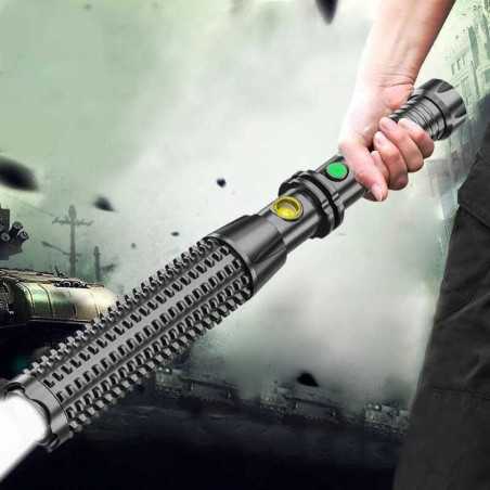 Lanterna Baston, Autoaparare, Paza, ABS, Reincarcabila Acumulator Li-Ion