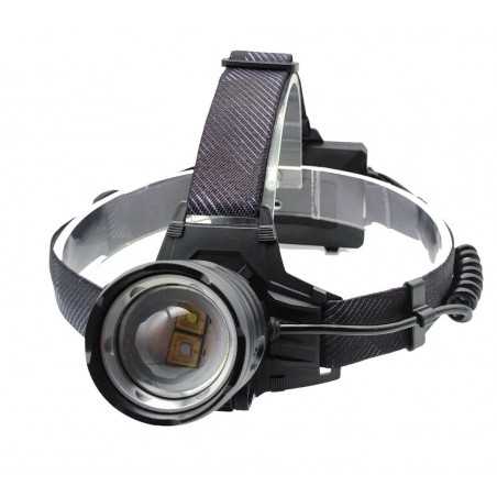 Lanterna Frontala Cu Led Laser Si Led Albastru Contra Insectelor 3 Acumulatori 18650