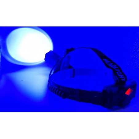 Lanterna Frontala Led P50 Acumulatori 18650 Si Lumina Albastra Contra Insectelor