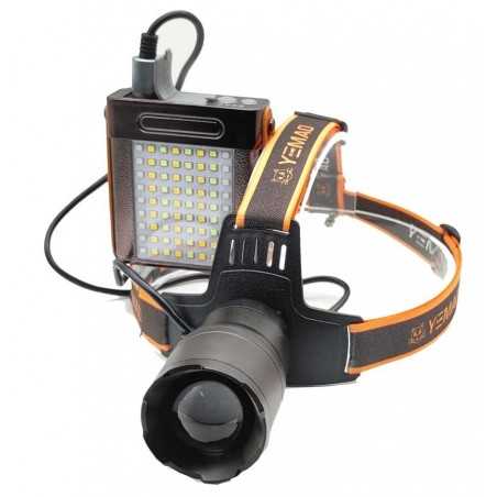 Lanterna de cap cu led laser sau lampa mana cu acumulator de capacitate mare