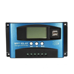 Controler Solar 60A, 12V-24V, Regulator Solar Alimentare Acumulatori, 2 USB 2A Si Ecran LCD