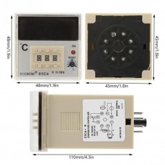 Controler Digital de Temperatura E5C4 200/220V, K 0-399