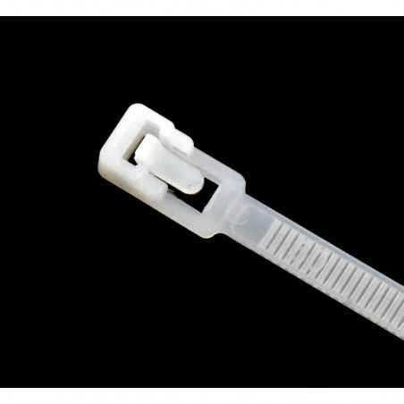 Colier de Plastic Reutilizabil 5x150mm Alb - 100Buc/Set