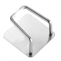 Organizator bucatarie cu adeziv, carlig-suport pentru burete, accesorii bucatarie, 5x5x3,5 cm, otel inoxidabil