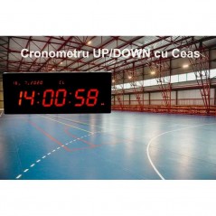 Cronometru cu Ceas JH-130 / Led Rosu si Telecomanda