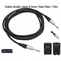 Cablu Audio Jack 6,3mm MO Tata-Tata / 15m