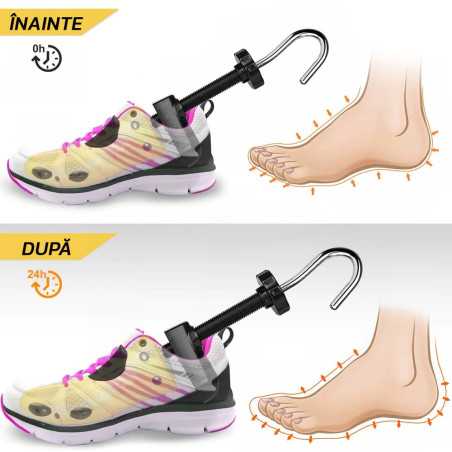Set 2 Sanuri Calapoade Reglabilile, pentru Alungit si Largit Pantofi, Universale, Marime 40 - 47