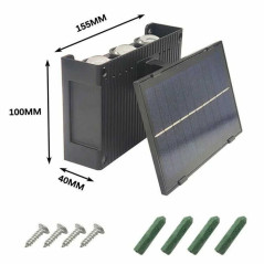 Lampa Solara de Perete, Dubla, cu Panou Solar Reglabil 6 LED, montaj pe perete, iluminare RBG