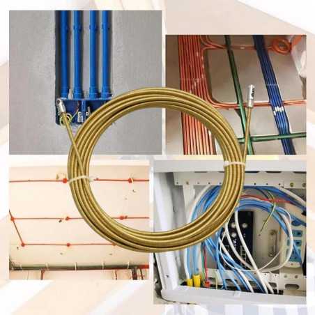 Fir Metalic de Tragere Cablu Electric 4mm x 15M