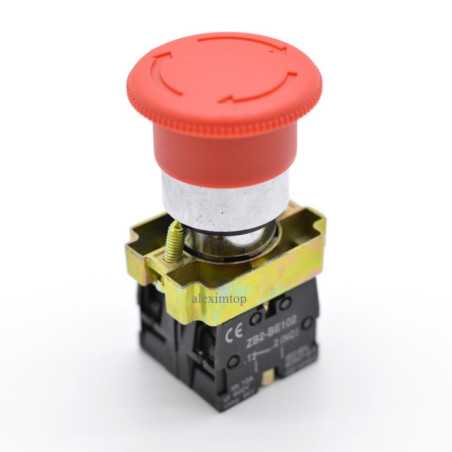 Buton Motor 220V Ciuperca Retinere ON-OFF BS545 Rosu
