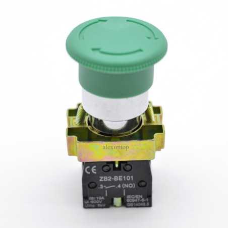Buton Motor 220V Ciuperca Retinere ON-OFF BS533 Verde