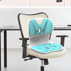 Suport pentru Scaun, pentru Corectarea Posturii, Portabil, Ergonomic, Ameliorare Durere, Respirabil, 36x34x33 cm, Marime L,