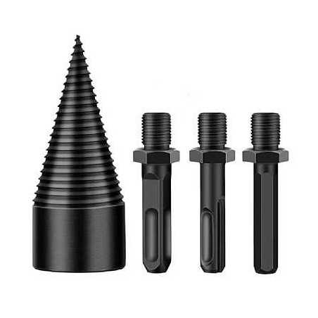 Con, Burghiu Cu Prindere SDS Pentru Despicat Spart Crapat Lemne Dimanetru 50 MM