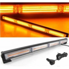 Proiector LED BAR auto off-road, galben intermitent pentru avertizare, 16 jocuri de lumini programabile, 80W, 12-24V, 60 cm