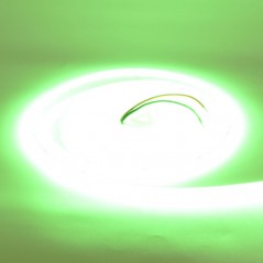 Banda Cob Led 24V - 8mm / 320led/ml - 11W/ml, Verde - Interior IP20 - 5m/rol