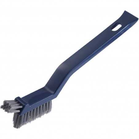 Perie 3in1 de Curatat Podele si Rosturi, Lungime Maner 28 cm, Peri din PP, Otel si Plastic, Cleste pentru Scame si Par Inclus
