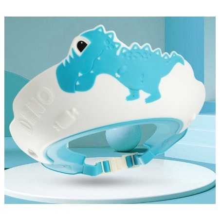 Protectie Baie Pentru Copii Impotriva Samponului,Model Dinozaur, Dimensiune ajustabila, Durabil, Usor de curatat