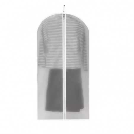 Set 5 Huse de Depozitare cu Fermoar, pentru Haine, de Protectie, Rezistent la Praf, diverse dimensiuni cm, Transparent-Alb