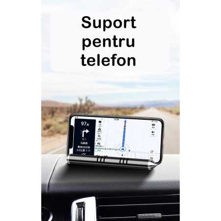 Suport numar de telefon cu odorizant pentru parcare Negru