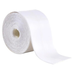 Bandă Etanșare Autoadezivă Albă, 6 cm x 3,25 m - Soluție Perfectă pentru Etanșare în Baie și Bucătărie