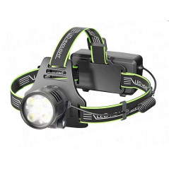 Lanternă frontală de cap BL-A29-5 cu 2 acumulatori Li-ion 18650, încărcare USB, 5 LED-uri tip P50