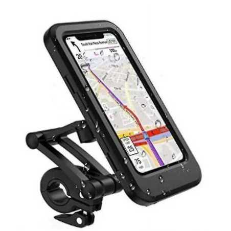 Suport telefon mobil pentru biciclete, trotineta, motocicleta sau carut rezistent la apă, cu rotație 360 ​​de motocicletă