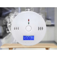 Detector de Gaz Monoxid de Carbon, Senzor de CO, display LCD, alarma 85dB, baterie 3xAA
