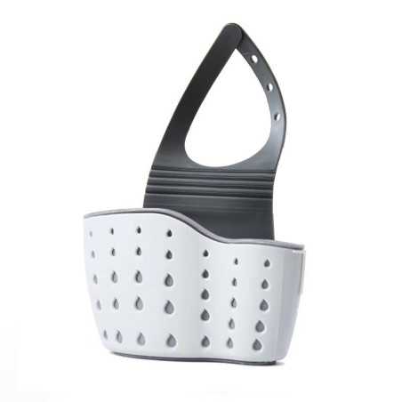 Suport Scurgere pentru Burete si Laveta de Vase Bucatarie, Curea Reglabila, Plastic Flexibil, 15x 5x 21cm