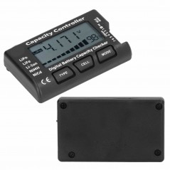 Tester al capacității bateriei, citire a tensiunii și capacității bateriei, pentru pachete de baterii LiPo, LiFe, NiCd, NiMH