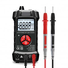 Multimetru digital autorange BST-831L, Lanterna, Afisaj LCD, NCV, Buzzer, culoare Negru & Rosu