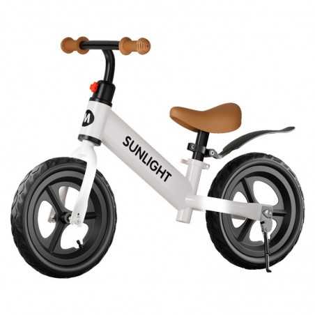 Bicicleta de Echilibru, Pentru Copii, Fara Pedale, Cu Doua Roti, 2-6 Ani, Inaltime Reglabila, 82 x 55 x 45 cm, Alb