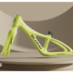 Bicicleta pentru Copii, Fara Pedale, Pentru 2-6 Ani, Sa Reglabila 43 - 58 cm, din Plastic si Fibra de Sticla, Verde