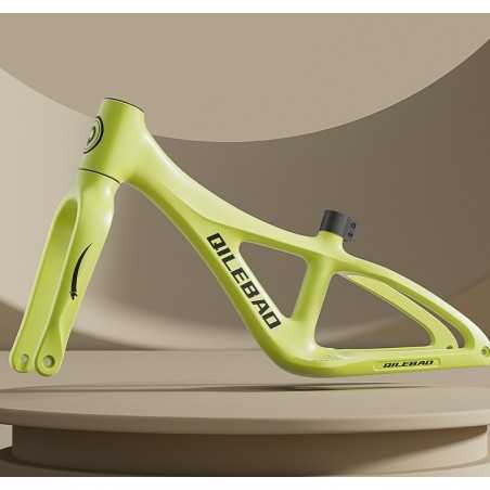 Bicicleta pentru Copii, Fara Pedale, Pentru 2-6 Ani, Sa Reglabila 43 - 58 cm, din Plastic si Fibra de Sticla, Verde
