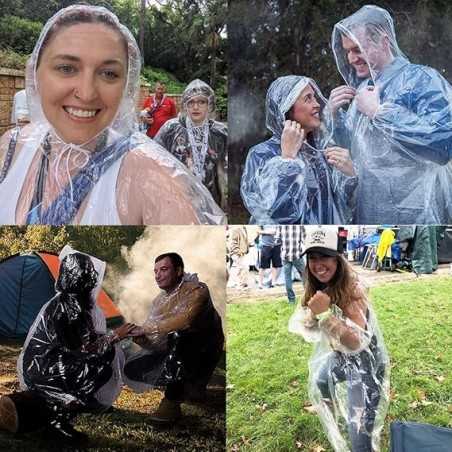 Pelerina de Ploaie, pentru Adulti, 150 x 90 cm, Tip Poncho, Impermeabila, de Unica Folosinta, 30 g, Transparent