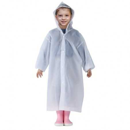 Pelerina de Ploaie, pentru Copii 100-145 cm, din EVA, Impermeabila, Inchidere cu Capse