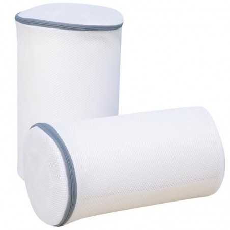 Sac Cilindric pentru Spalare Incaltaminte, Dimensiuni Mari, pentru Masina de Spalat, 35x21x5 cm, Alb