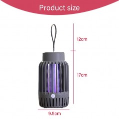 Lampa anti insecte UV, antitantari, anti molii - incarcare USB, felinar LED, 360° radiatie, silentioasa