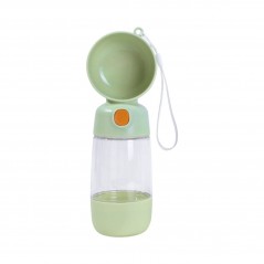 Sticla Animale, Portabila, pentru Hrana si Apa, din ABS, 400 ml/182 ml, 25.5 x 8 x 9 cm