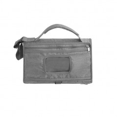 Geanta Multifunctionala, Tip Aleza de Schimbat Scutece, Impermeabila, Panza Oxford, cu Buzunare, 30 x 20 cm, Gri