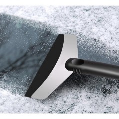 Racleta pentru Masina, pentru Deszapezire, din ABS si Otel Inoxidabil, 17 x 11 cm, Negru