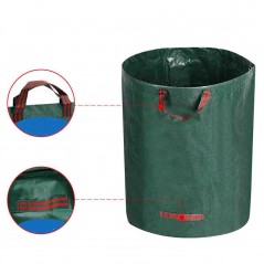 Sac de Colectare a Frunzelor, Cos Sac pentru Gradina, Sac de Depozitare a Frunzelor, 45 x 38 cm, 60 l, Verde