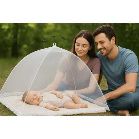 Plasă Protectoare Anti-Muște și Țânțari 100x60 cm – Ideală pentru Alimente și Bebeluşi