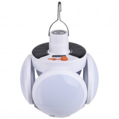 Lampa solara cu 25 LED-uri, pliabila, prindere carlig cu 5 moduri de iluminare