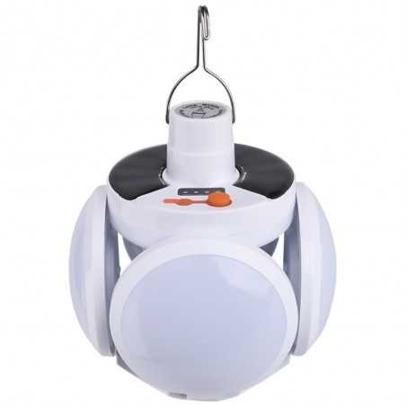 Lampa solara cu 25 LED-uri, pliabila, prindere carlig cu 5 moduri de iluminare