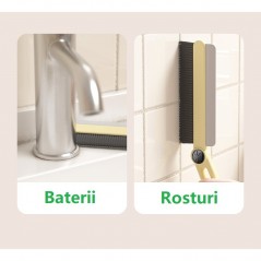 Perie Multifunctionala si Stergator, Pentru Spatii Greu Accesibile, 24.7 x 4.5 cm, Alb